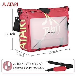 Amazon.com | Atari Retro Expandable Messenger Bag, Retro